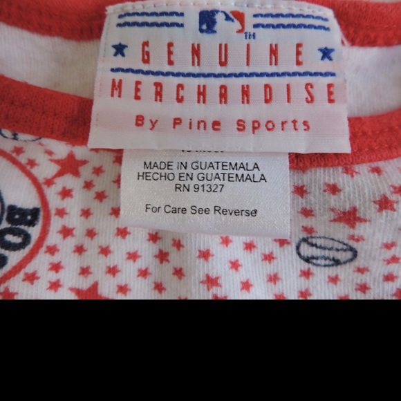 Boston Red Sox Baseball One Piece Bodysuit 18M - Picture 3 of 5